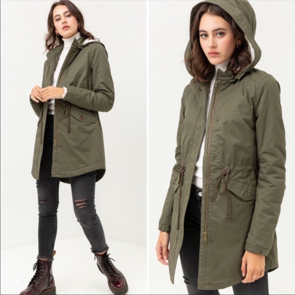 Sold Green Utility Parka Jacket